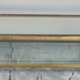 Table basse design en laiton style Jansen - 1970s