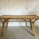 Table en rotin vintage