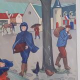 Affiche scolaire pédagogique Rossignol
