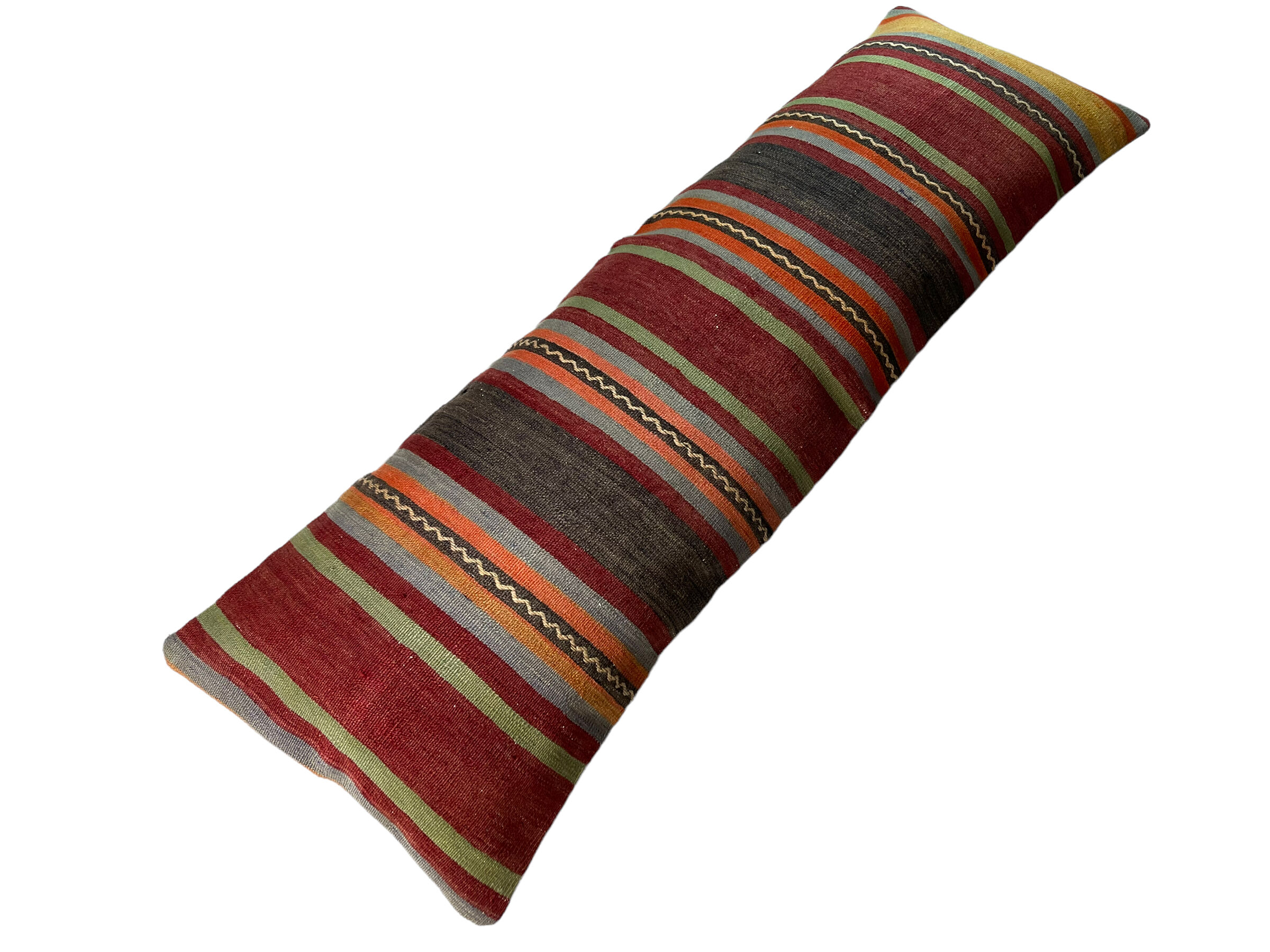 Vintage turkish kilim cushion cover , 120 x 40 cm