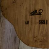 Salon table in racine vernie