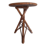 Vintage rattan plant holder