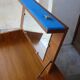 Teak and suede chest of drawers/dressing table, 1950