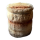 Cylindrical storage pouffe in faux fur 1970