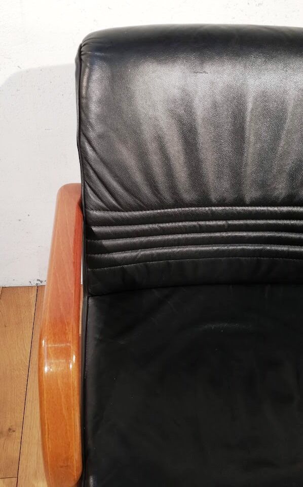 Fauteuil vintage en cuir
