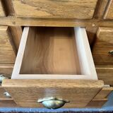 16 drawer counter in solid oak