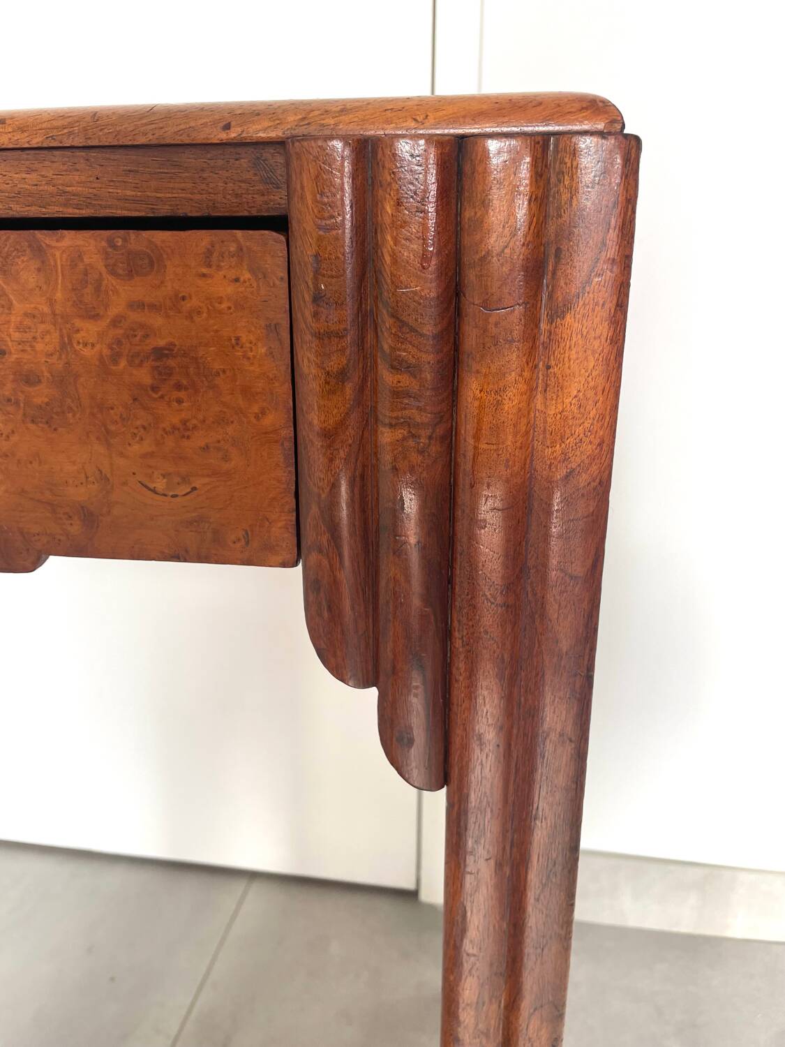 Small Art Deco walnut desk 1925