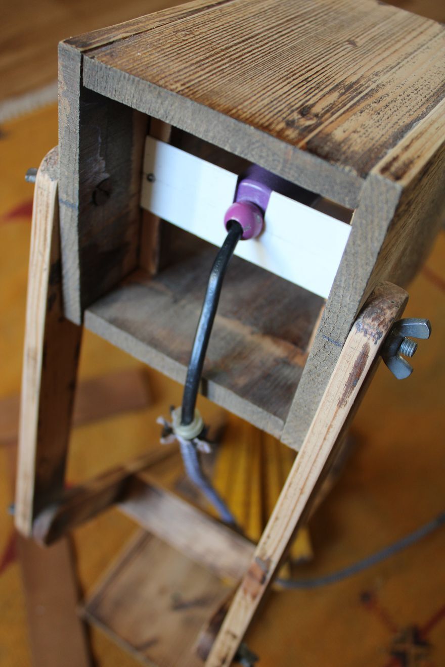Lampe en bois