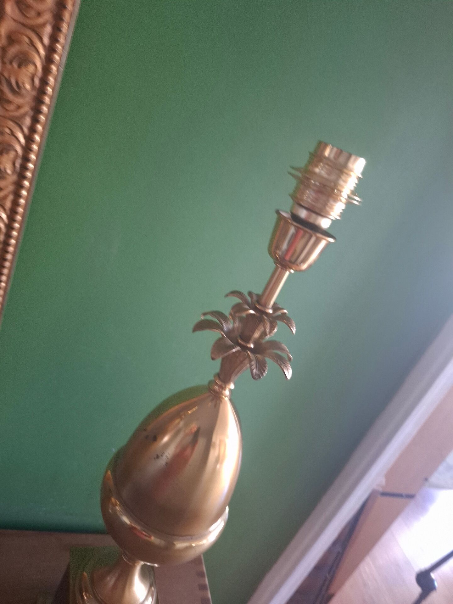 Lampe ananas Hollywood regency