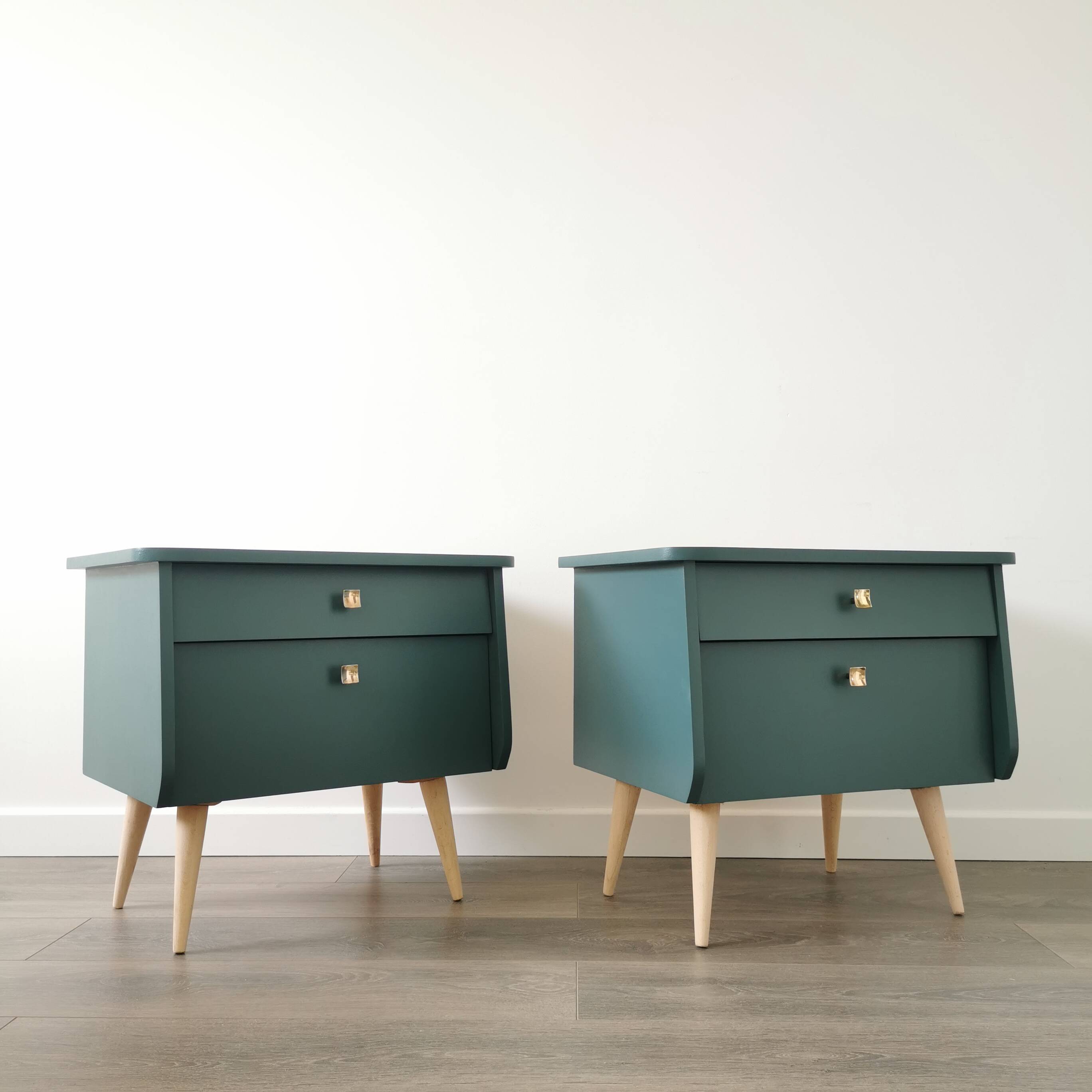 Pair of vintage bedside tables