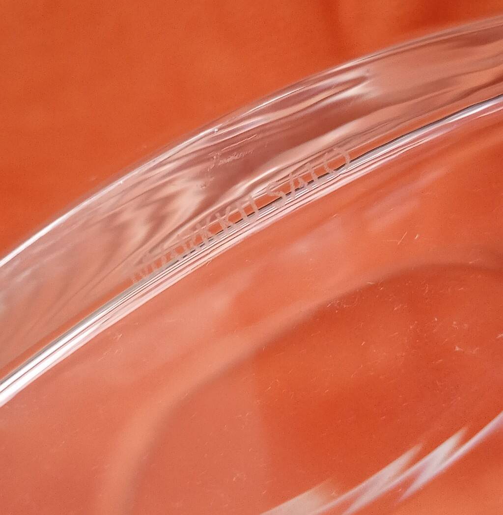 Large Mid-Century Modern "Aava" Glass Vase by Markku Salo for Iittala