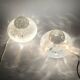 Pair of 1960s UFO Table Lamps with Marbled Glass Lampshade