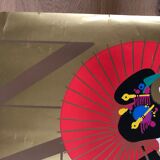 Affiche ancienne serigraphiée par Jungbluth pour Varig  - Japon -