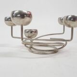 Metal design tea light holder, The Netherlands 1980's