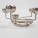 Metal design tea light holder, The Netherlands 1980's