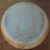 Vase ball soliflore in enamelled sandstone signed Vaser