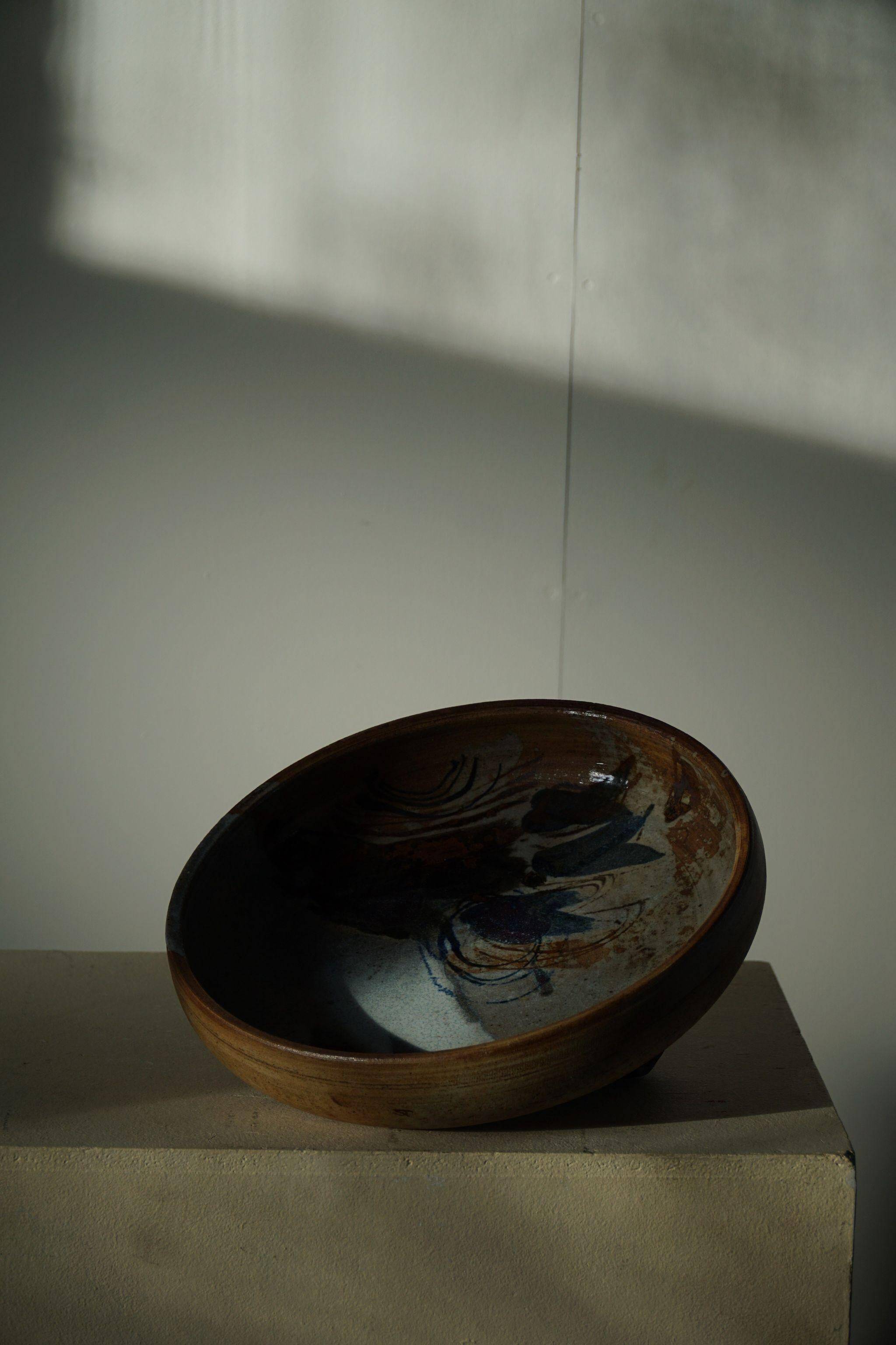 Large Mid-Century Ceramic Bowl by Conny Walther, 1970s