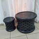 Bamileké African Coffee Table And Stool
