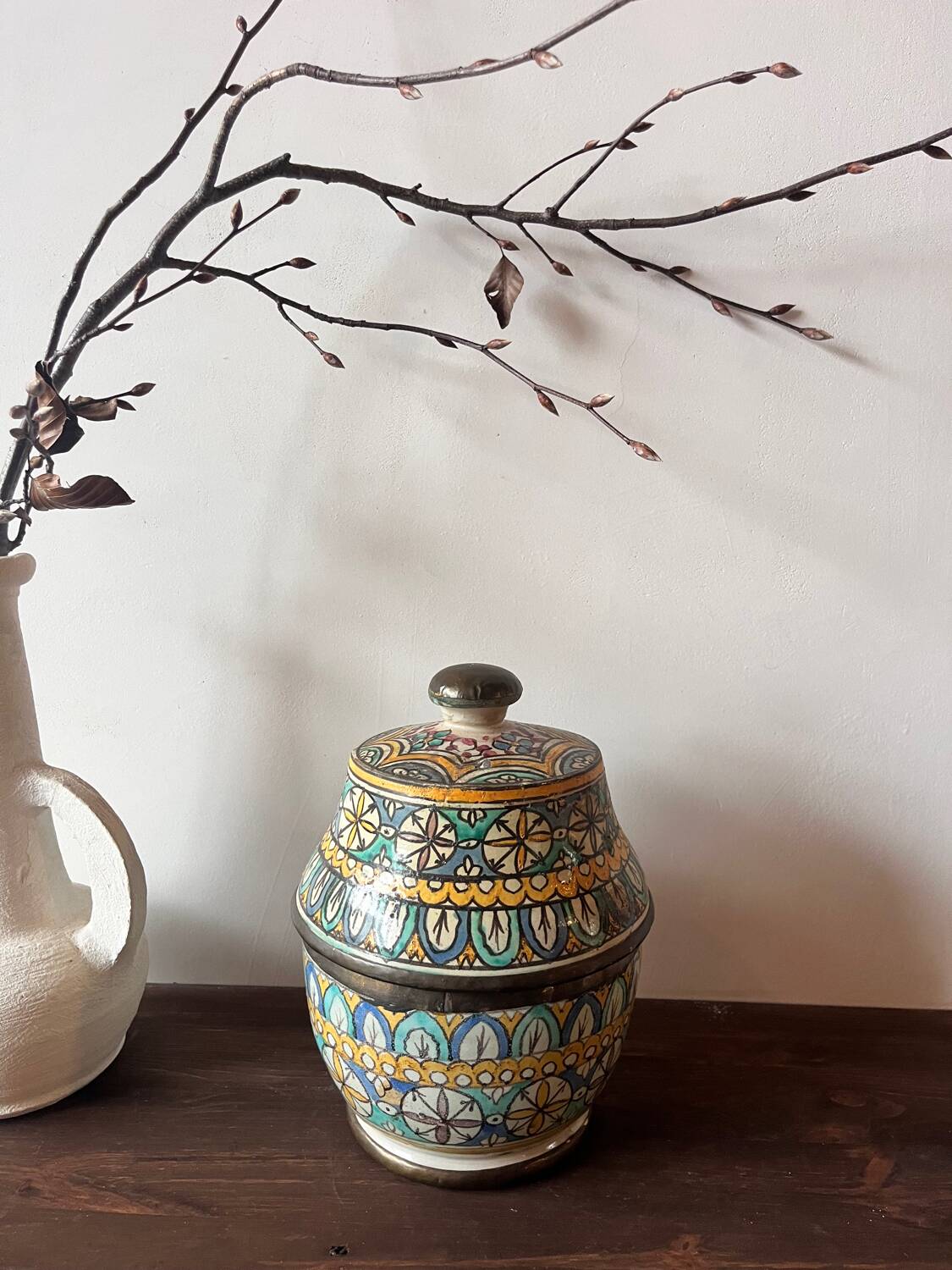 Butter jar Jobbana Morocco - original faience from Fes
