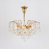Chandelier with crystal balls 1970s