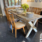 Suite de 4 chaises 1950