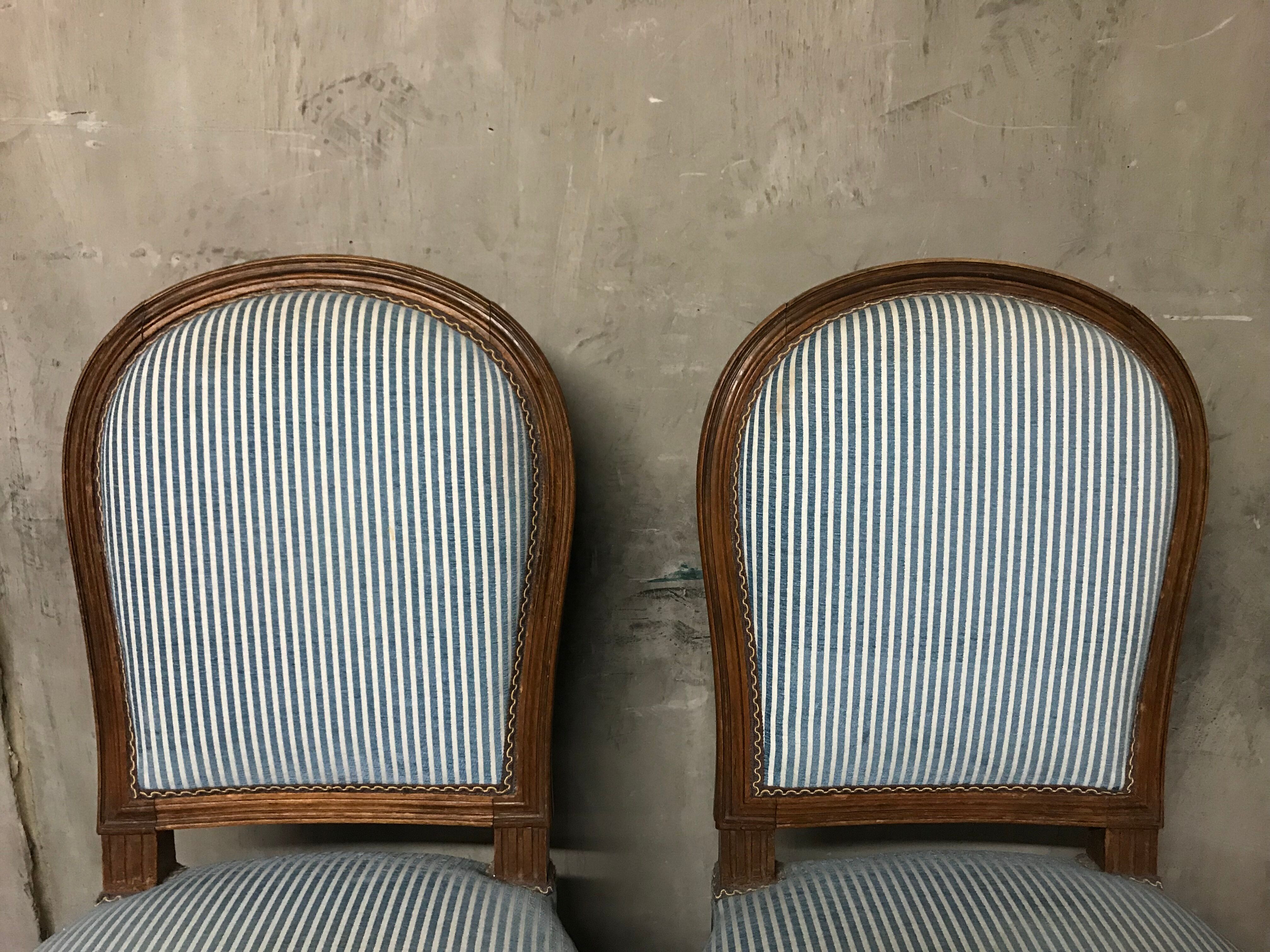 Pair of Louis XVI 19th century chairs