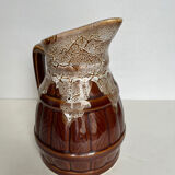 Glazed ceramic pitcher