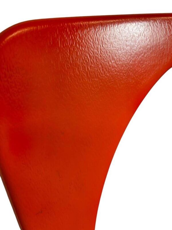 Miroir vintage orange style spatial / miroir mural