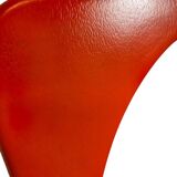 Miroir vintage orange style spatial / miroir mural