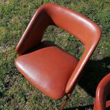 Pair of shell armchairs n°634 by Michel Ducaroy for Roset SNA