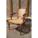 Fauteuil canné époque XIXe