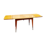 Extendable table with extensions old vintage compass legs design XXeme