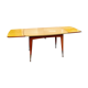 Table extensible à rallonges ancienne pieds compas vintage design XXeme