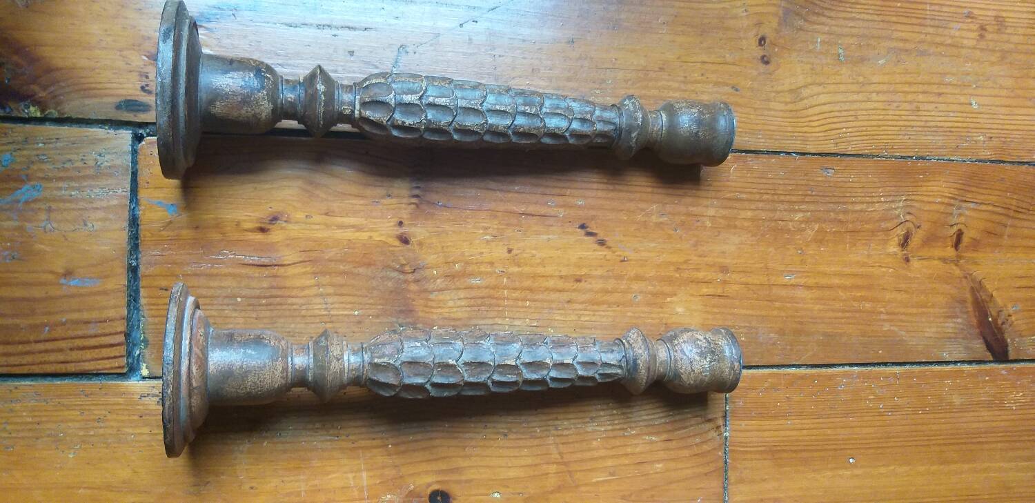 Paire de bougeoirs Inde