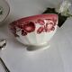 Antique faceted earthenware bowl, Digoin Badonviller