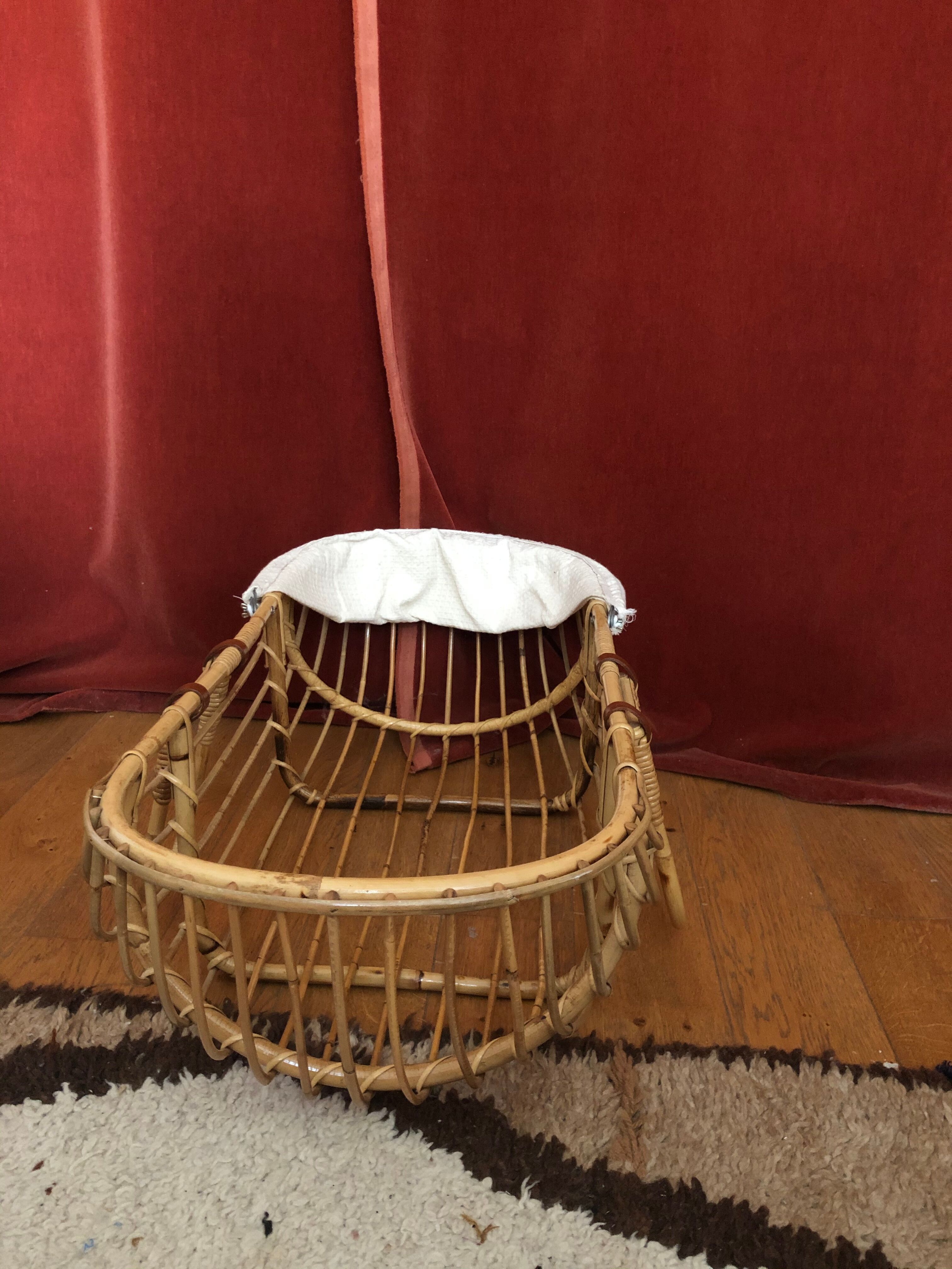 Berceau bébé osier
