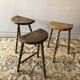 Set of 3 wooden stools