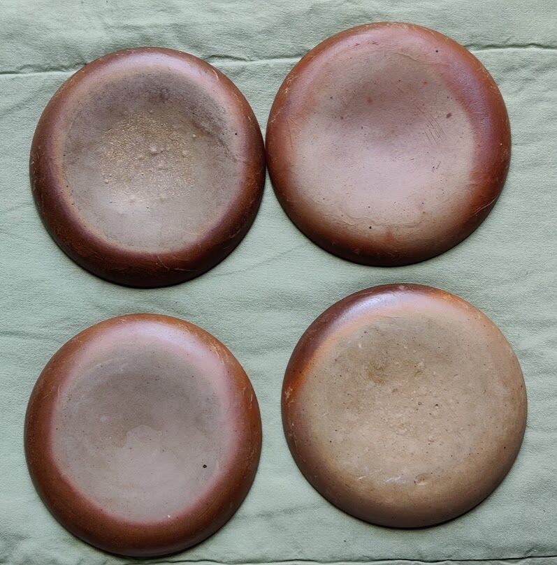 Lot of four sandstone plates