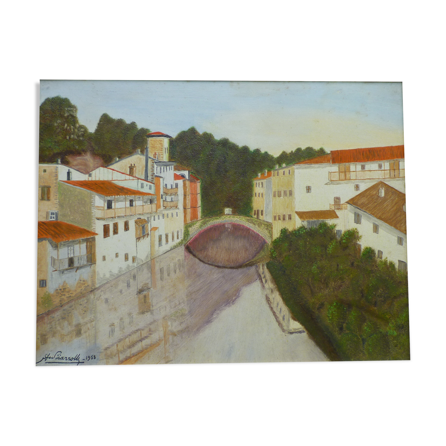 Peinture naïve de Saint Jean pied de Port