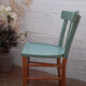 Chaise bistrot vintage années 50 vert mint