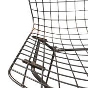 Suite de 4 Chaises "Wire" — Harry Bertoia pour Knoll (Rilsan Noir)