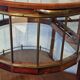 Serving trolley / bar cart in mahogany, brass and glass, 1920