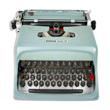 Machine à écrire olivetti studio 44 dans son étui