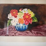 Tableau florale signé