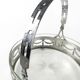 Art Nouveau fruit basket, chromed brass, glass, Germany, early 20th century