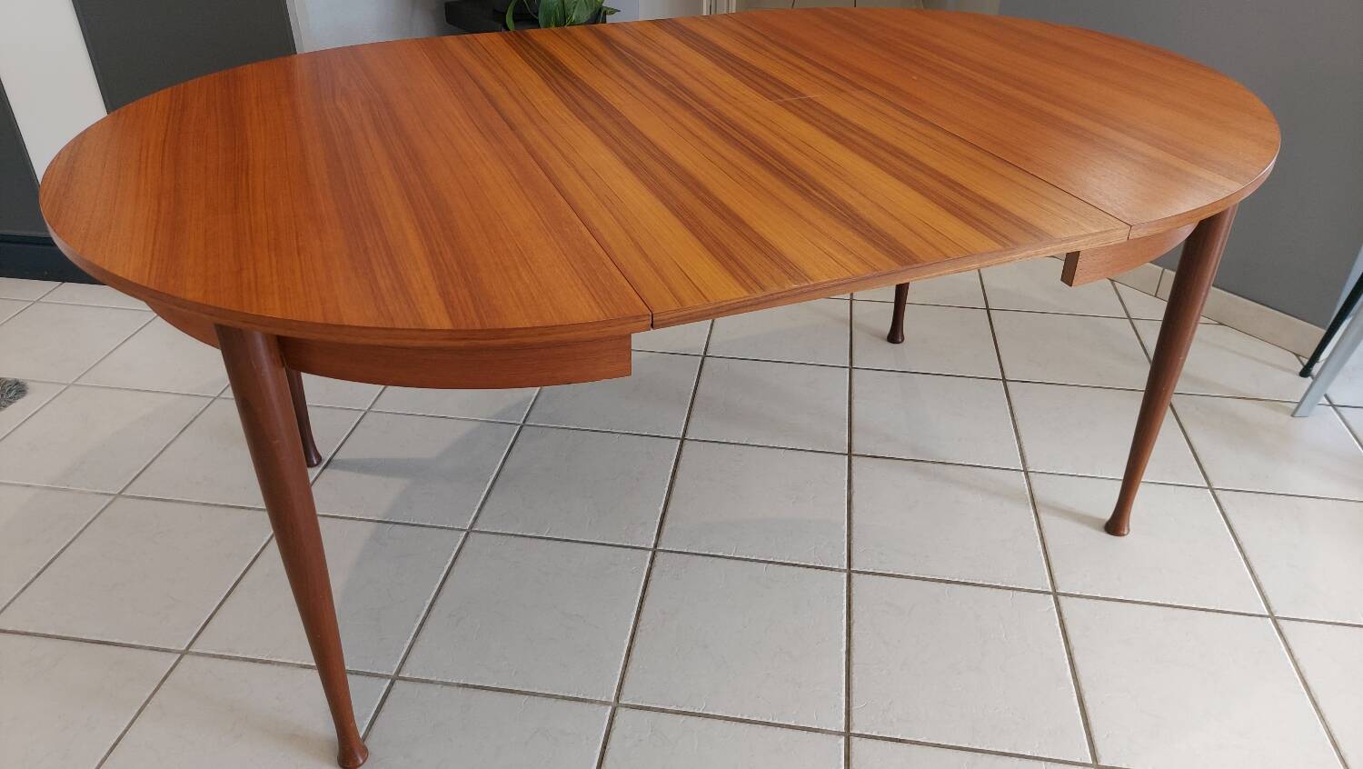 Scandinavian extendable table, vintage teak, 1970s