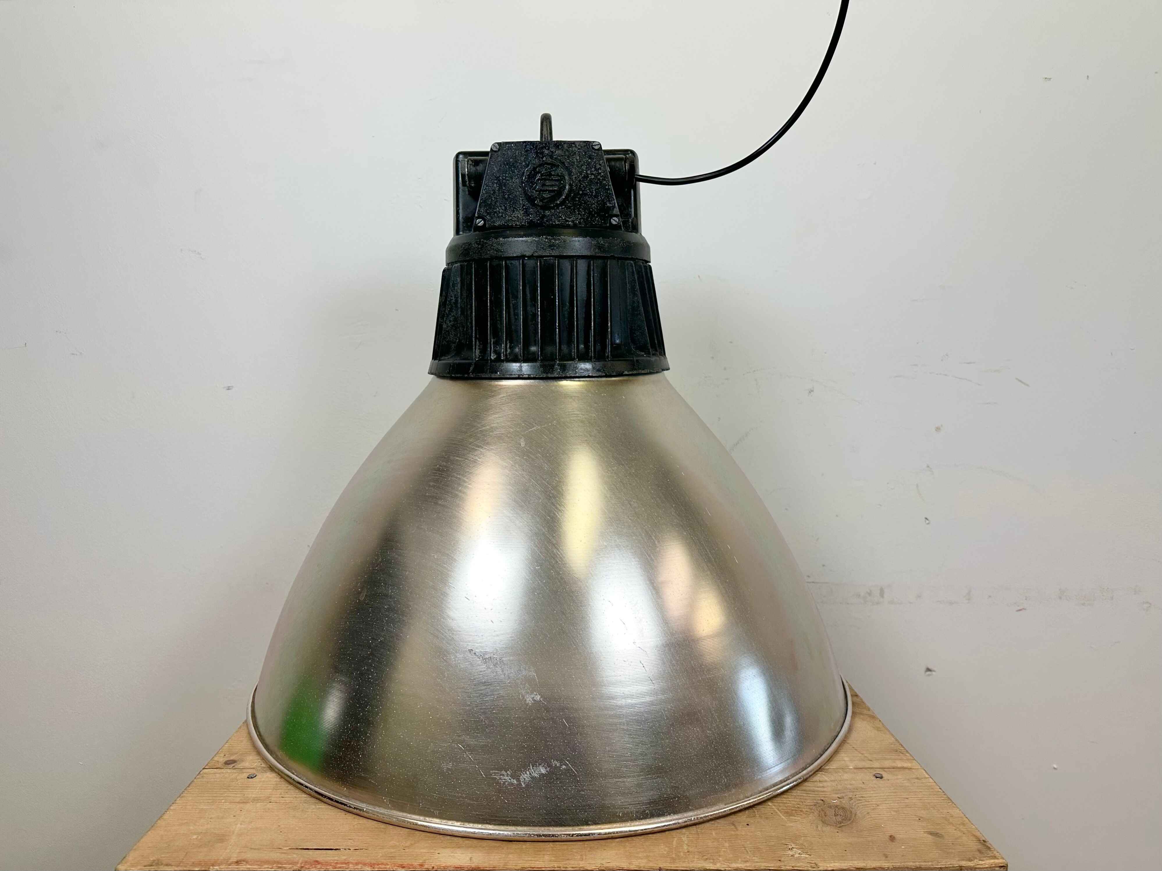 Large Industrial Aluminium Pendant Light from Elektrosvit, 1960s