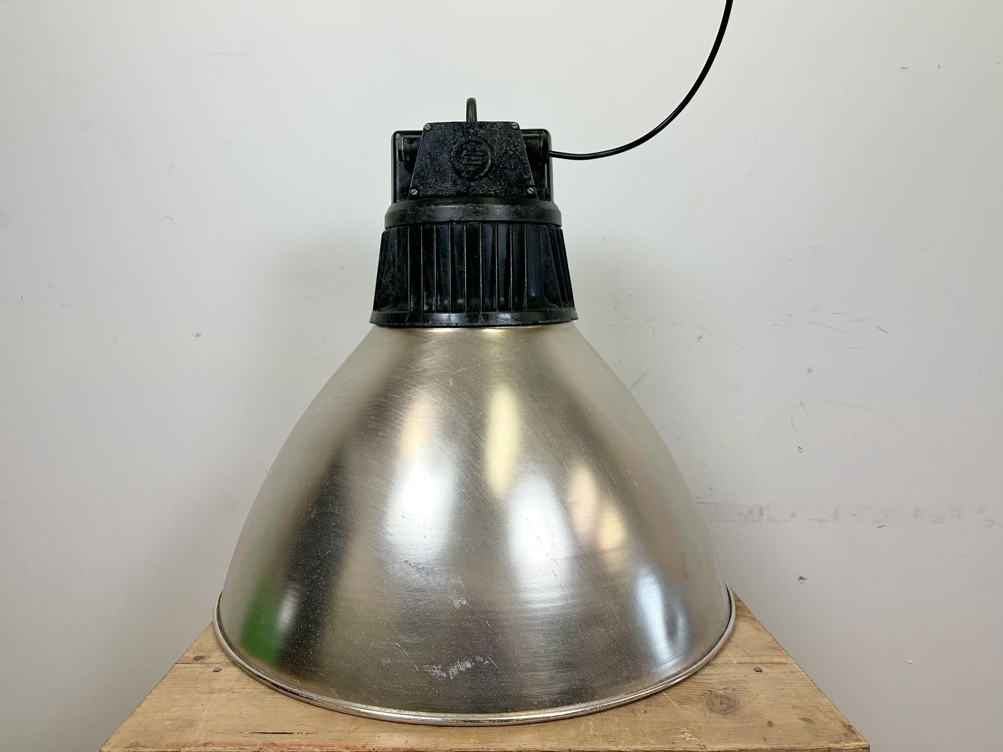 Large Industrial Aluminium Pendant Light from Elektrosvit, 1960s