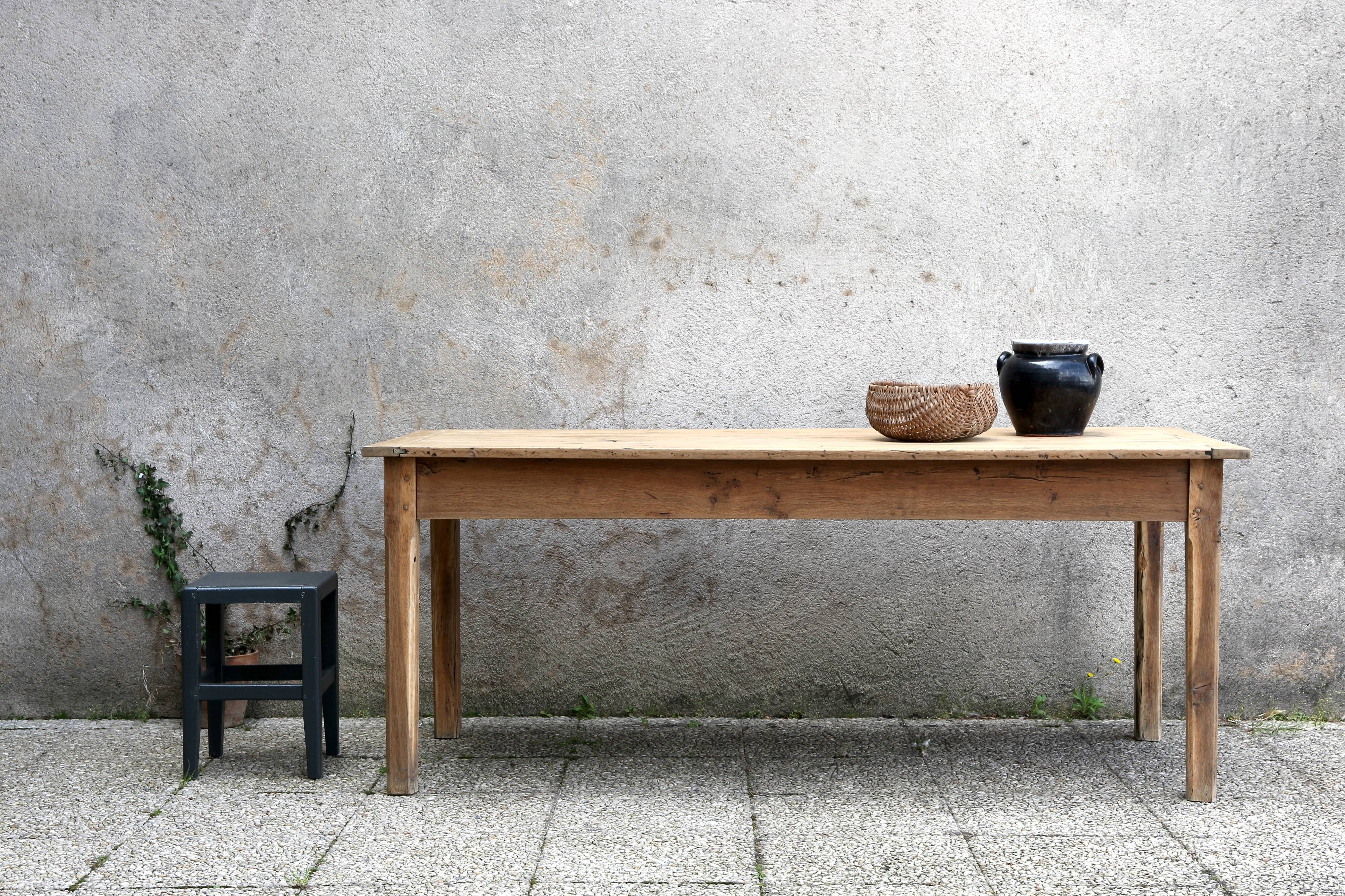 Antique oak farm table 180 cm long