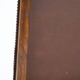 Pierre Lottier brown Spanish leather Slipper chairs by Almazan, 1950s